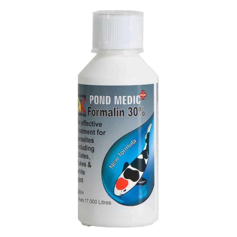ond Medic Formalin liquid for parasite control in ponds