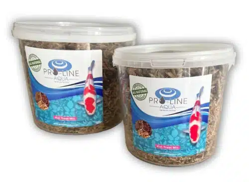 Pro Line Aqua Koi Treats Mix protein rich treats for koi and ornamental pond fish