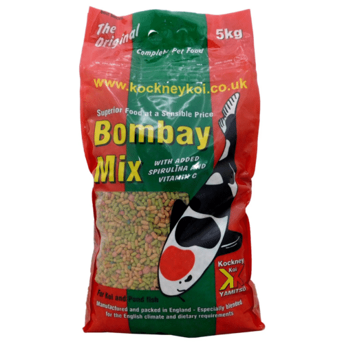 Yamitsu Bombay Mix complete pond fish food with mixed floating pellets and sticks for koi and pond fish