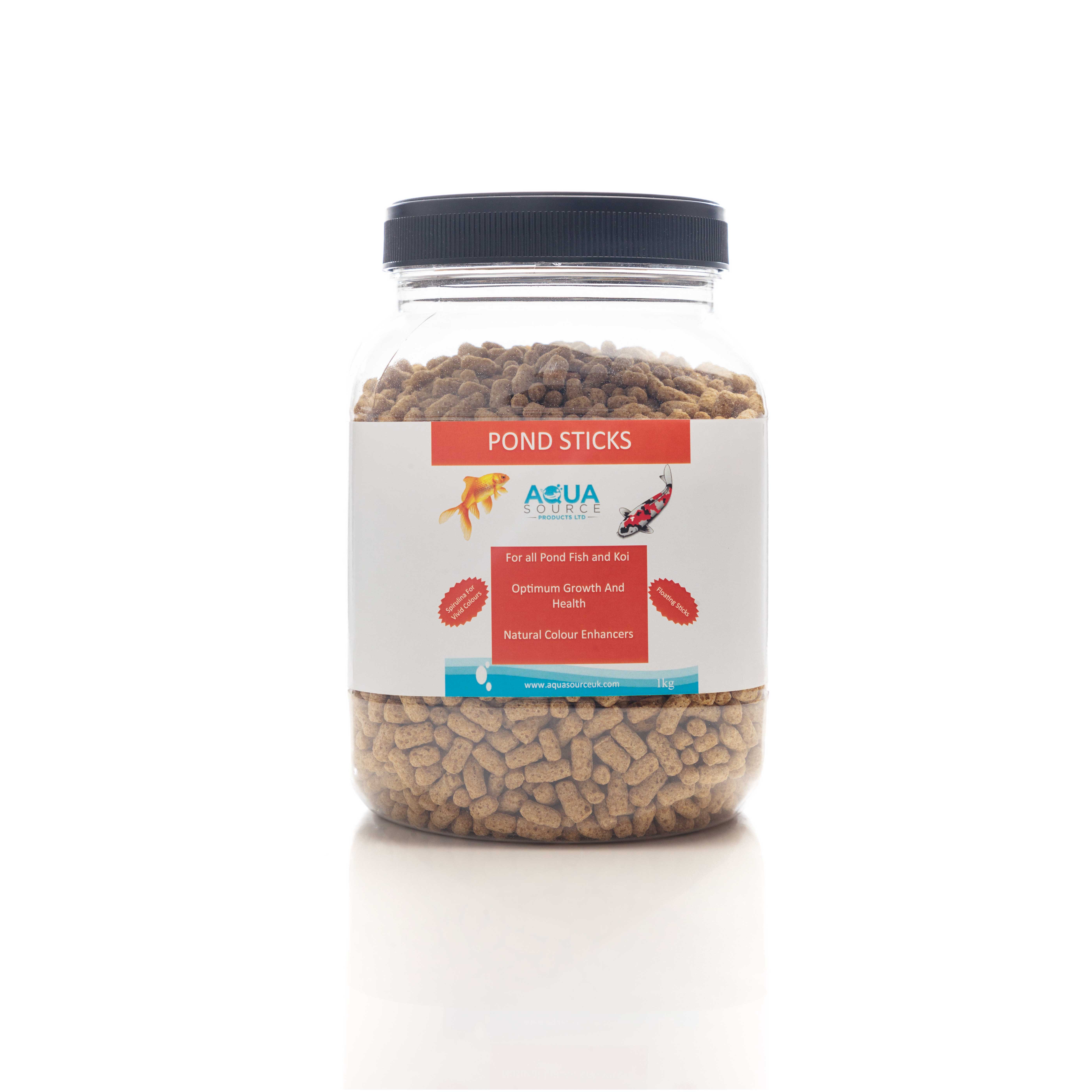 Aqua Source Pond Sticks balanced floating feed for koi, goldfish, and ornamental pond fish