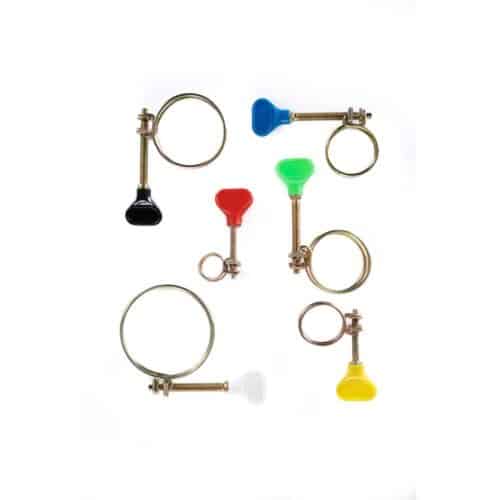 Double Wire Hose Clips for secure flexible hose connections in ponds and aquariums
