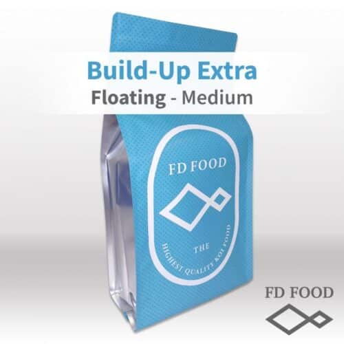 FD Build Up Extra Floating Koi Food for enhancing body volume and muscle growth with high digestibility