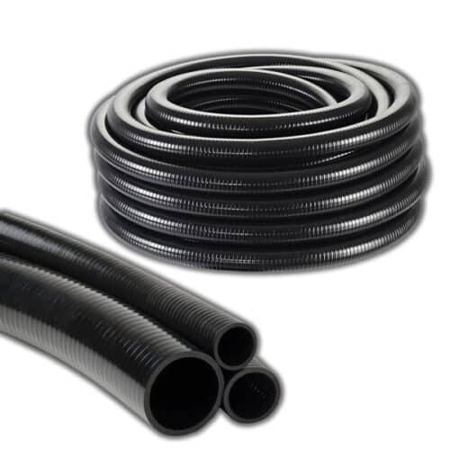 Heavy Duty Flexible Pond Hose black smooth bore pipe for pond pumps, filters, UV clarifiers, waterfalls and water features