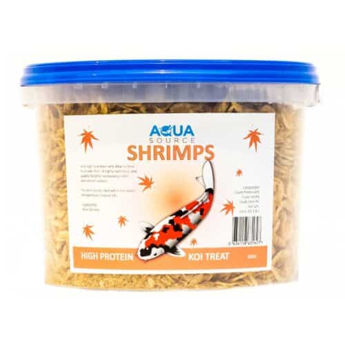 Large River Shrimps 400g high-protein treat for koi and ornamental fish