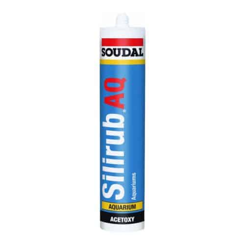 Silirub AQ 300ml high-modulus acetoxy silicone sealant for aquarium, terrarium, and glass bonding