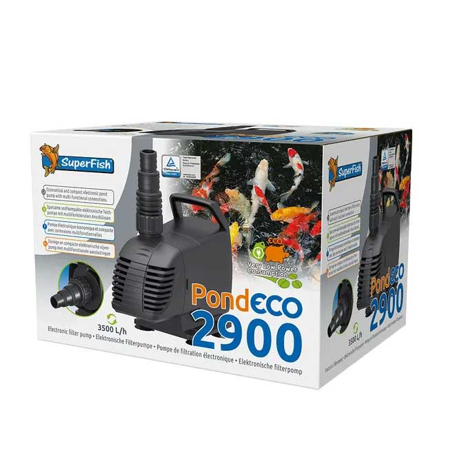 Superfish Pond ECO 2900 14 Watt energy-efficient small pond pump for water circulation and filtration