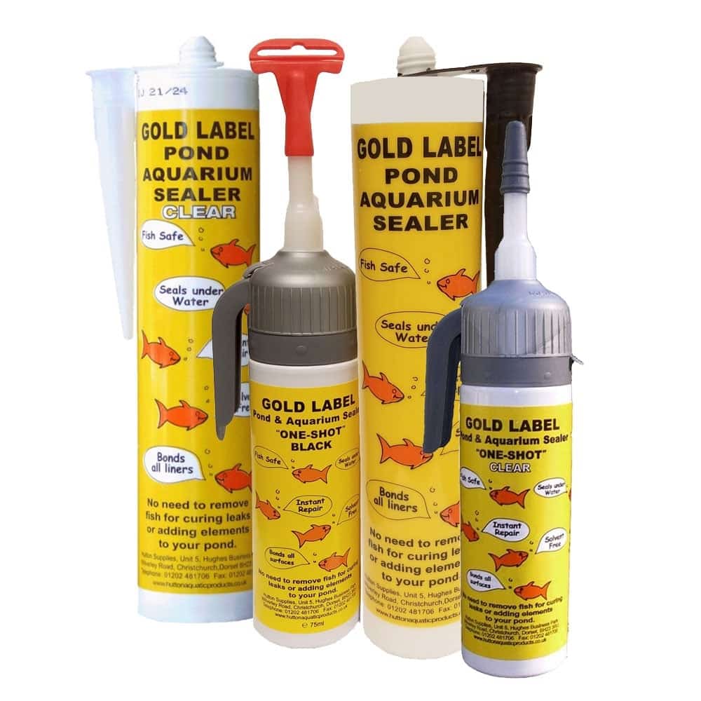 Gold Label One Shot black underwater pond sealer 80ml