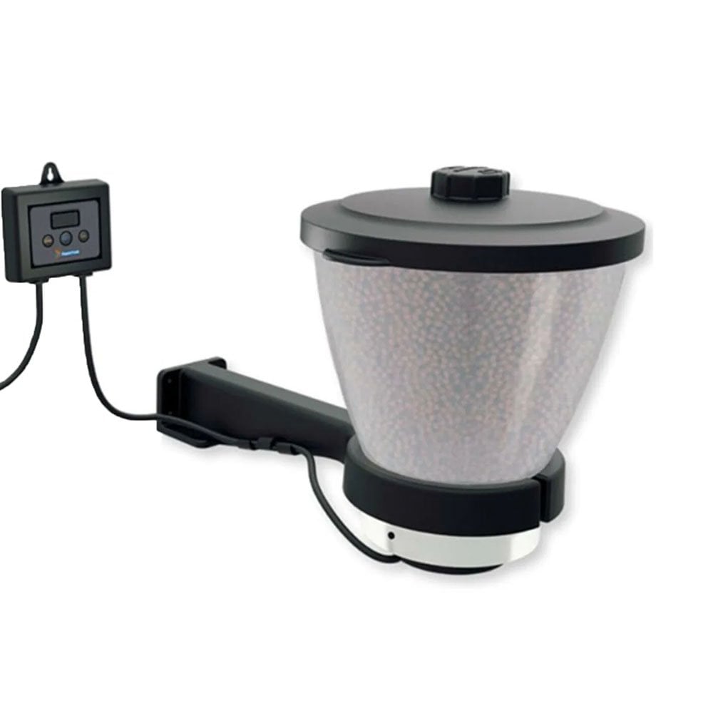 SuperFish Koi Pro Automatic Fish Feeder for measured automatic feeding of pond fish
