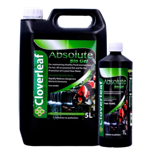 Cloverleaf Absolute Bio Gel 1 litre and 5 litre filter starter