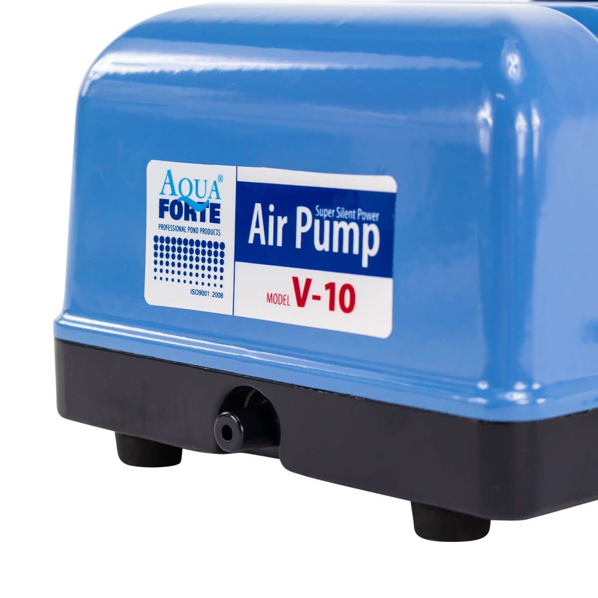 AquaForte Flow V-10 pond air pump on a white background