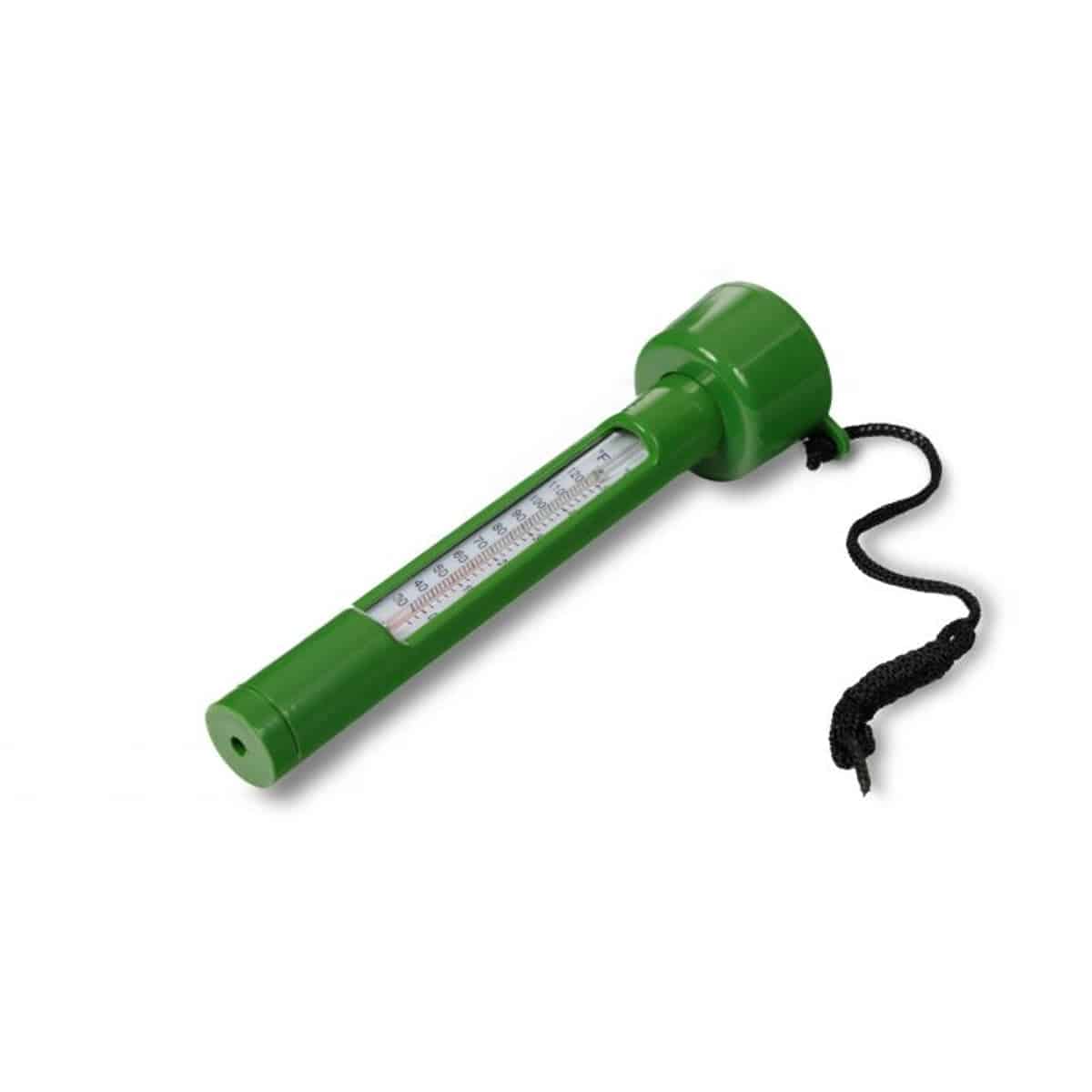 Aqua Source floating pond thermometer with Celsius and Fahrenheit scales and anchor line