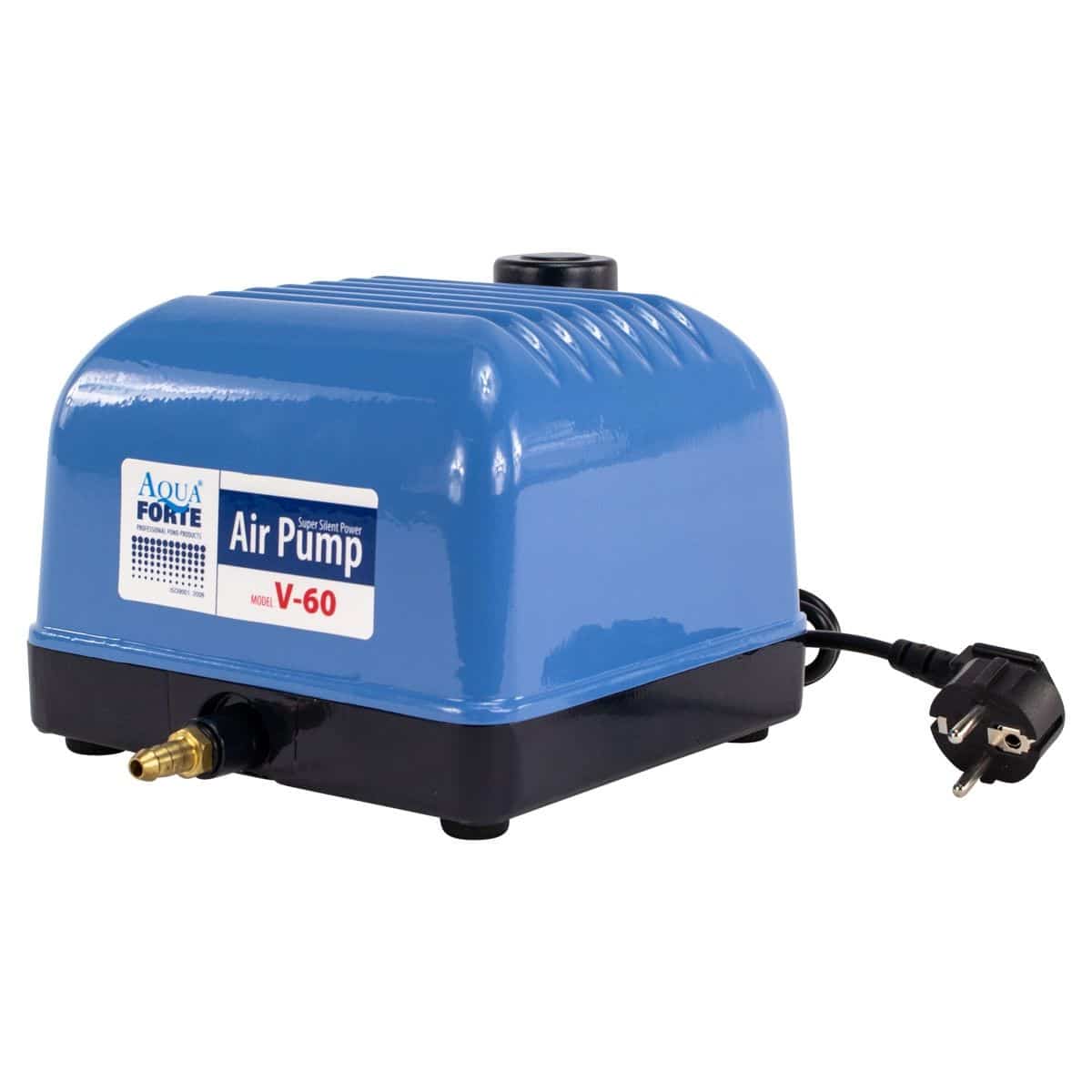 AquaForte Flow V-60 pond air pump on a white background