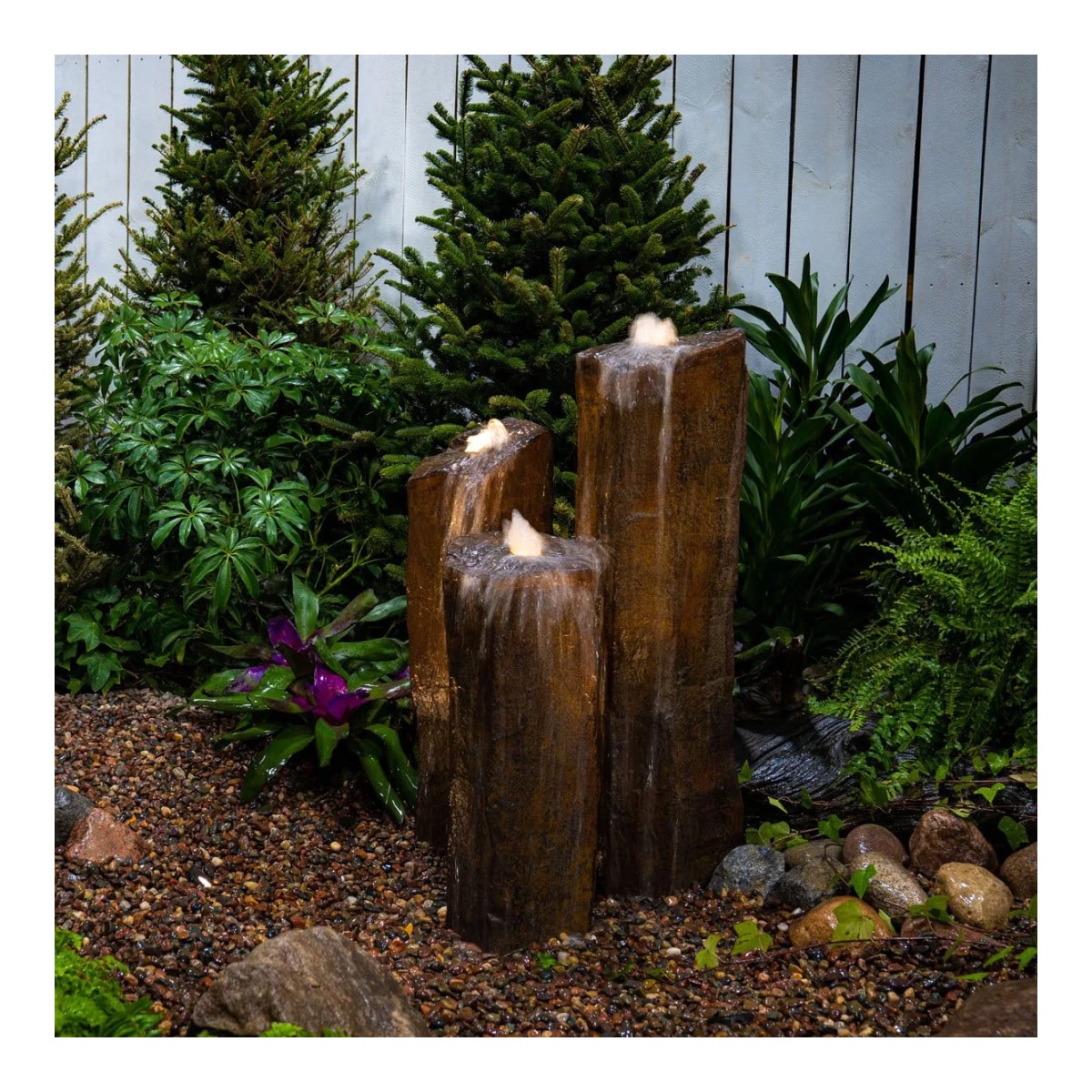 Aquascape Faux Basalt Column Set of 3 Fountain Kit - 24", 30", 36" H (61, 76, 91 cm)