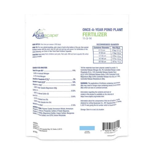 Aquascape Once-A-Year Pond Plant Fertilizer - 7 Lb / 3 Kg - genuine Aquascape product