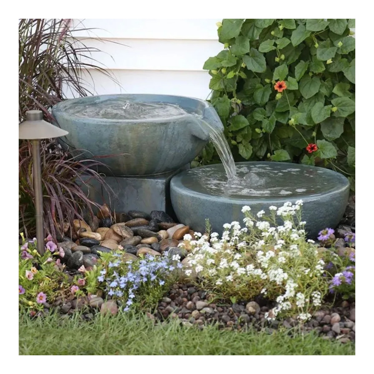 Aquascape Spillway Bowl and Basin Fountain Kit - Patina - 19"/21" Diameter (49/52 cm)