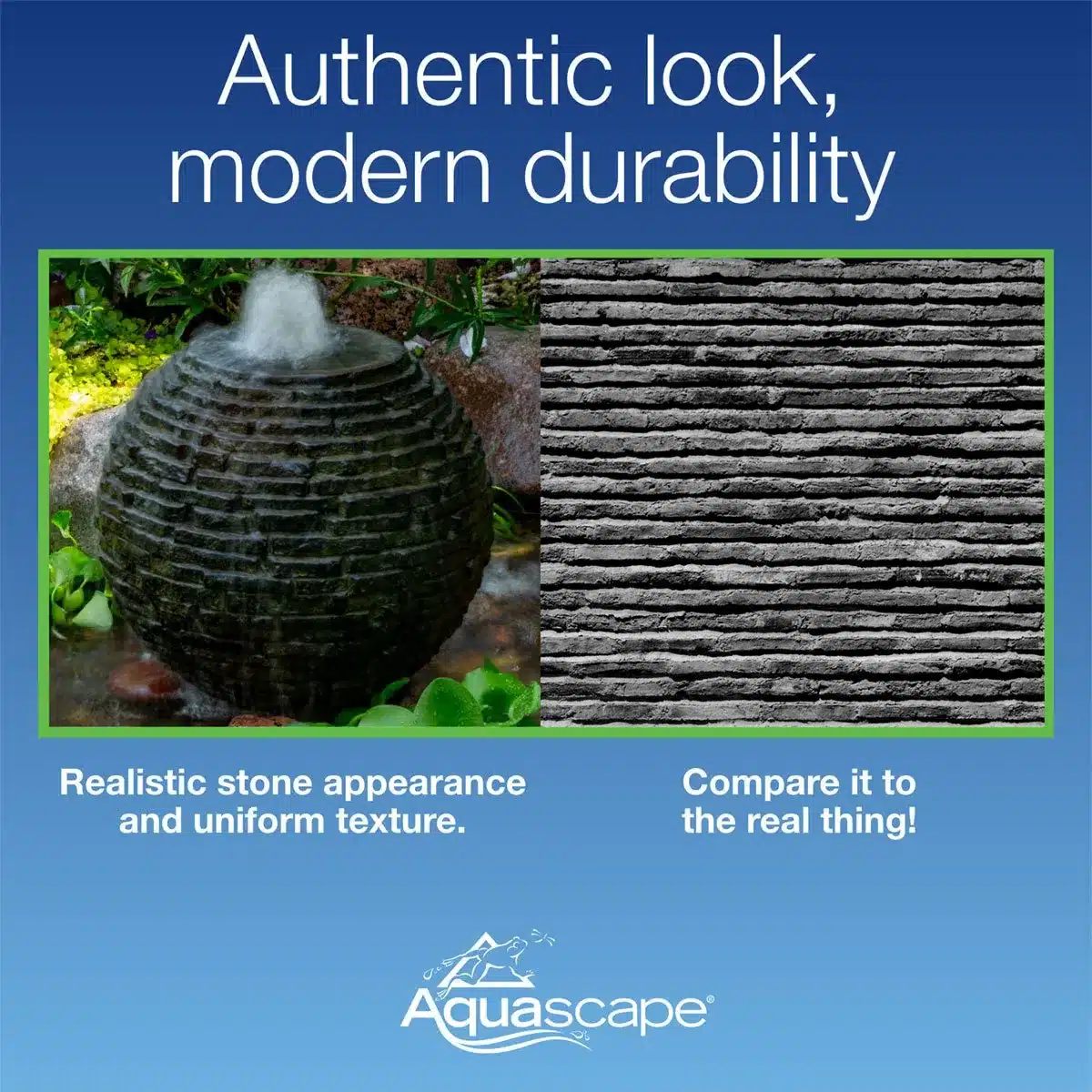 Aquascape Stacked Slate Sphere - 24" Diameter (61 cm) official Aquascape image 4
