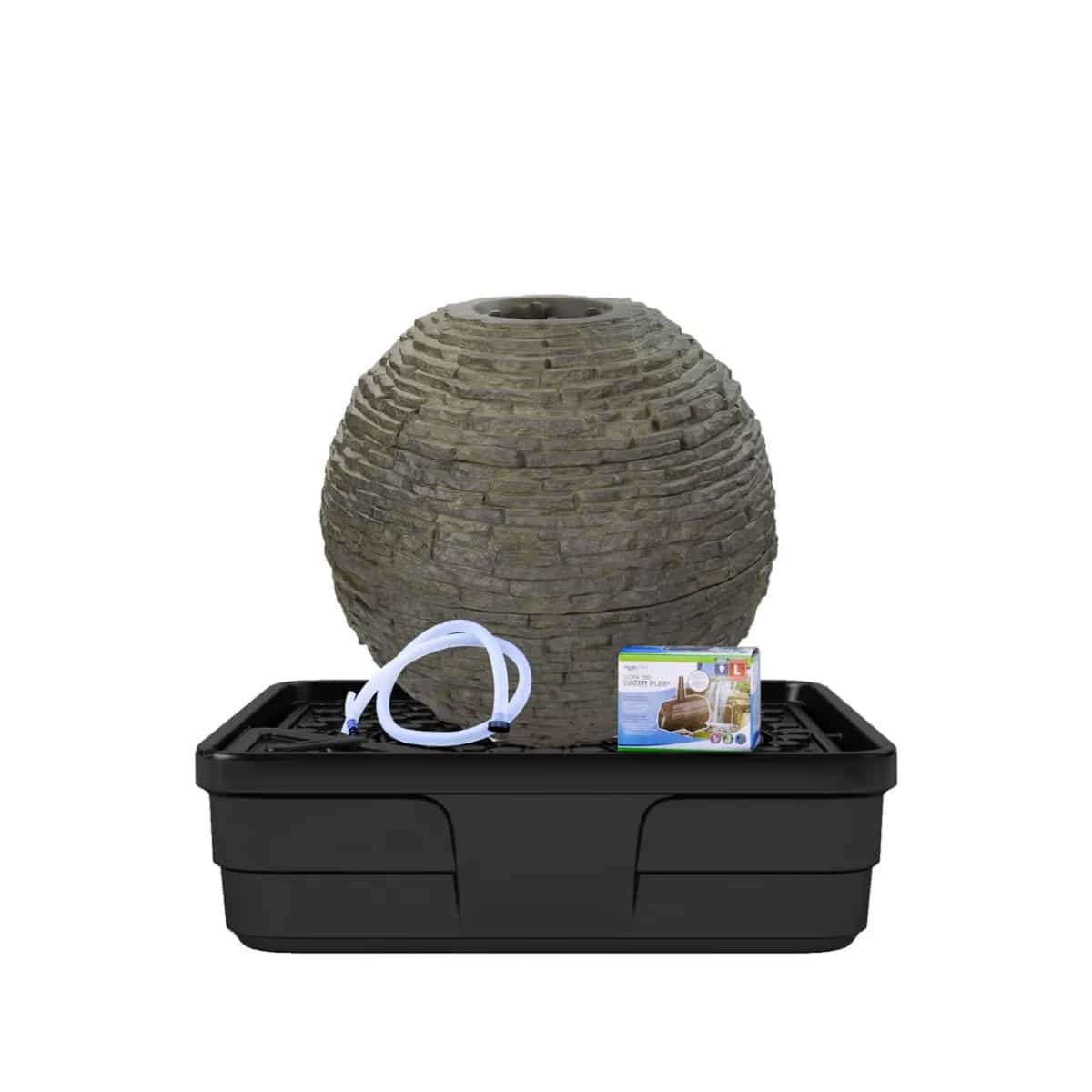 Aquascape Stacked Slate Sphere Fountain Kit - 32" Diameter (81 cm)