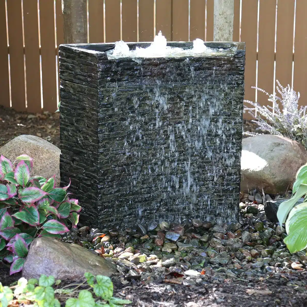 Aquascape Stacked Slate Wall Fountain Kit - 32" H (81 cm) official Aquascape image 2