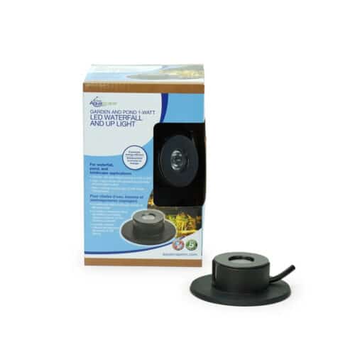 Aquascape Waterfall Light W – installed in a garden water feature