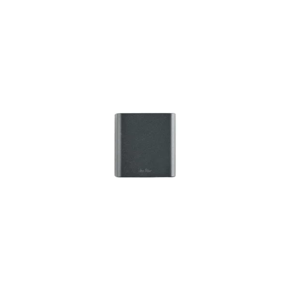 In-Lite ACE UP-DOWN 100–230V Mains Wall Light Dark Grey on white background