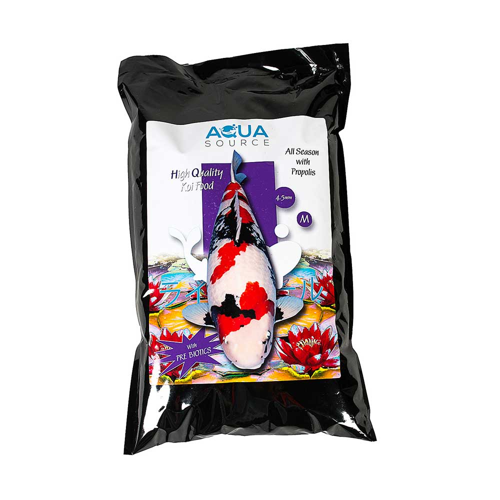 Aqua Source All Season with Bee Propolis 10kg floating 4-5mm koi food pellets