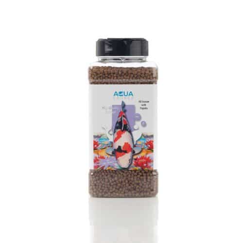 Aqua Source All Season with Propolis 500g small 2-3mm koi food pellets in shaker tub