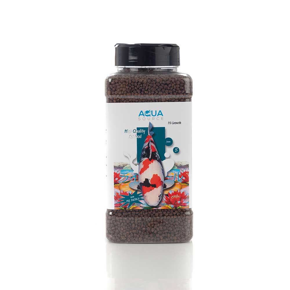 Aqua Source Hi Growth 500g small 2-3mm koi food pellets with 38 percent protein