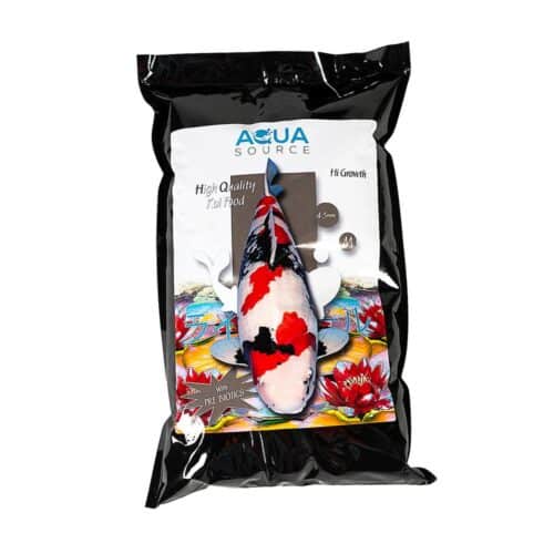 Aqua Source High Growth 3kg koi food with 38 percent protein in 3mm and 4.5mm pellets