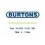 Burtons 30m Black Airline 8mm x 12mm