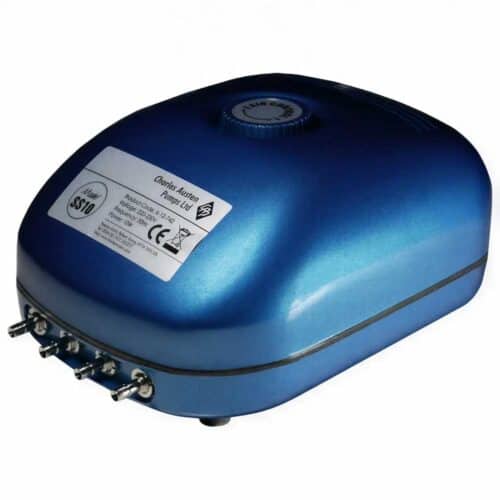 Charles Austen Hailea SS10 Blue Air Pump with 4 outlets