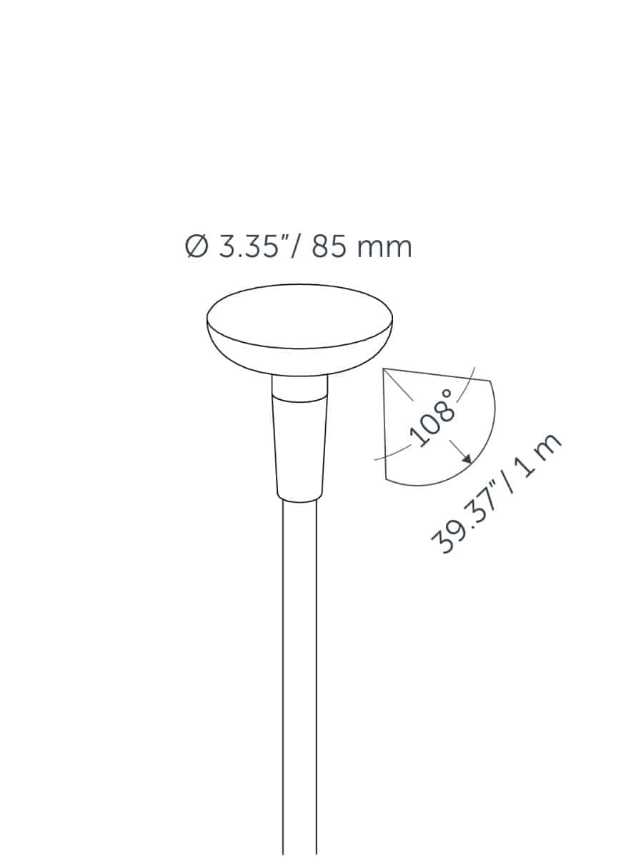 In-Lite MINI SWAY Light Head - Pearl Grey official product image