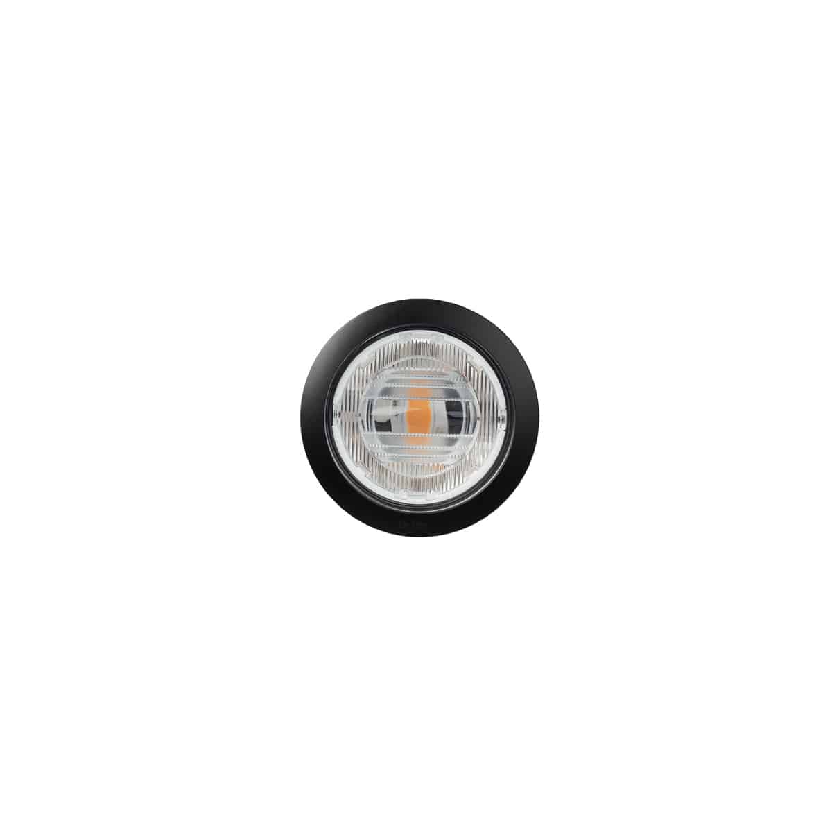 In-Lite BIG FLUX ASYMMETRIC 12V Recessed Uplight with Black bezel on white background