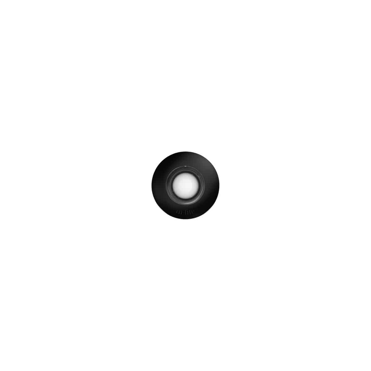 In-Lite DOT 22 Direct 12V Recessed Path Light Black Ring 28 on white background