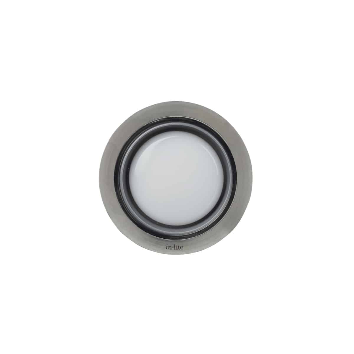 In-Lite FUSION 60mm Diffuse 12V Recessed Light Stainless Steel on white background