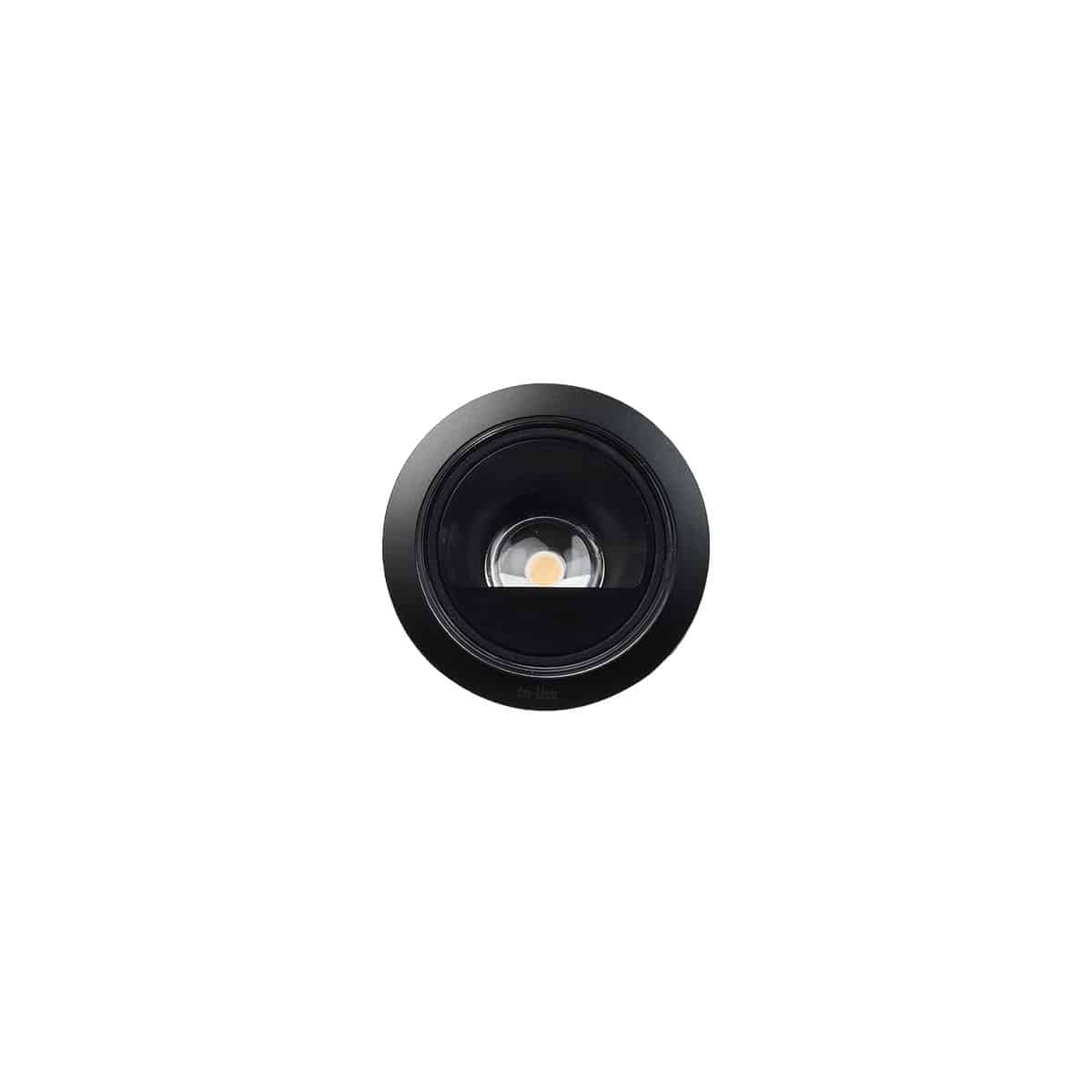 In-Lite LUNA Asymmetric 12V Recessed Light Black on white background
