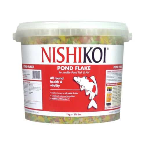 Nishikoi Pond Flakes floating food for small pond fish and juvenile koi