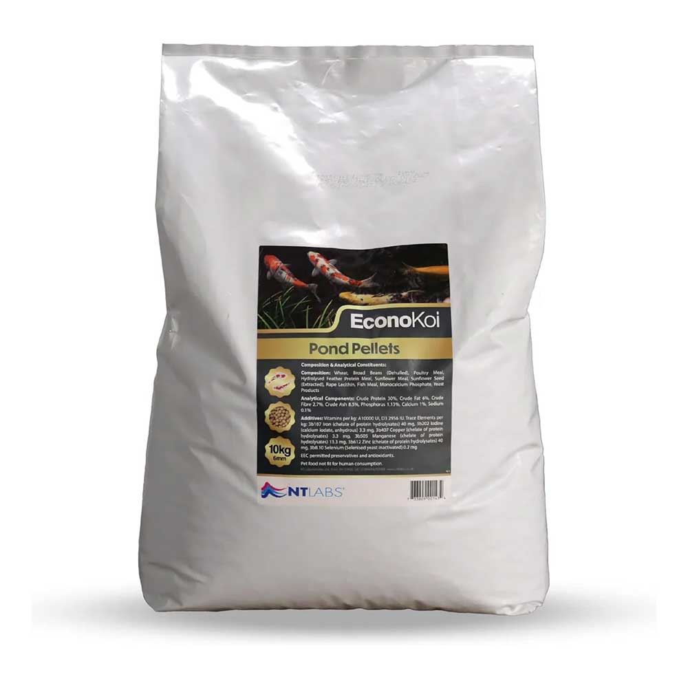 NT Labs EconoKoi Pond Pellets 10kg 6mm floating koi food
