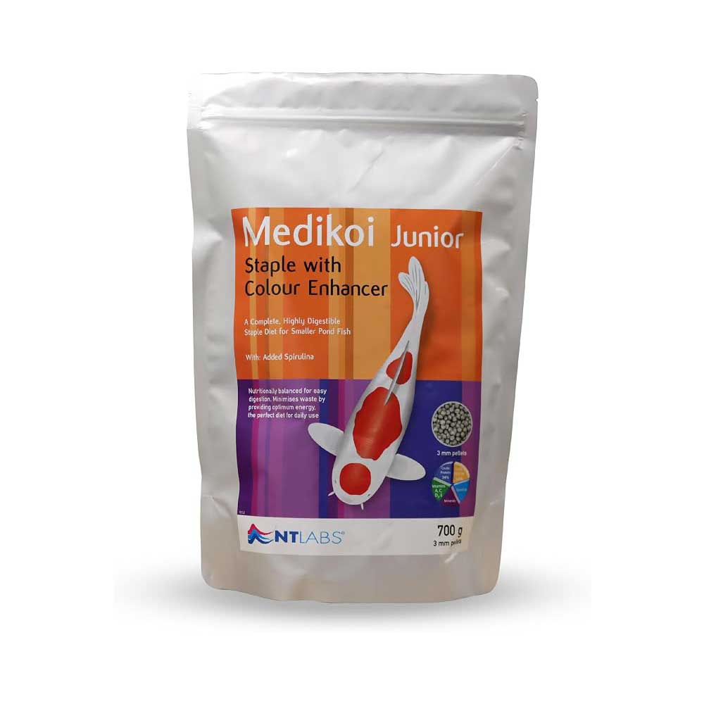 NT Labs Medikoi Staple with Colour Enhancer Junior 3mm floating koi pellets