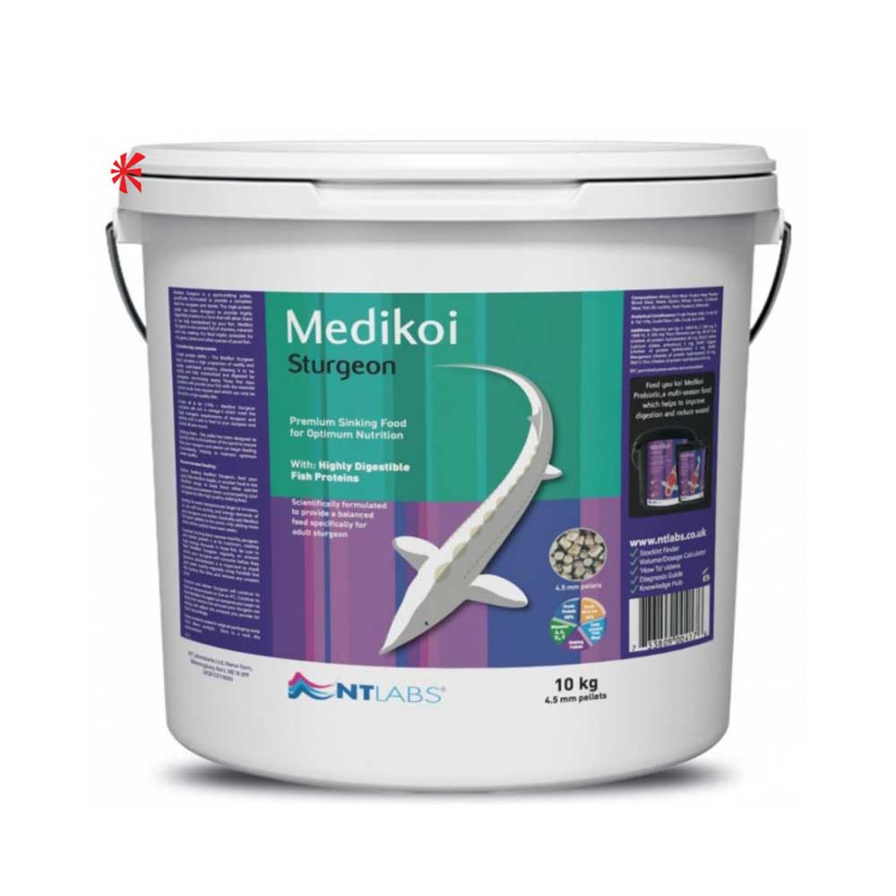 NT Labs Medikoi Sturgeon Jumbo Food 8mm sinking pellets for larger sturgeon and sterlet