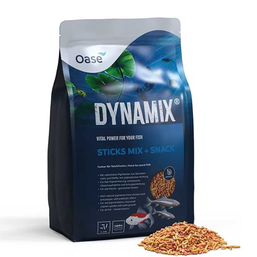 OASE DYNAMIX Sticks Mix Plus Snack floating pond fish food