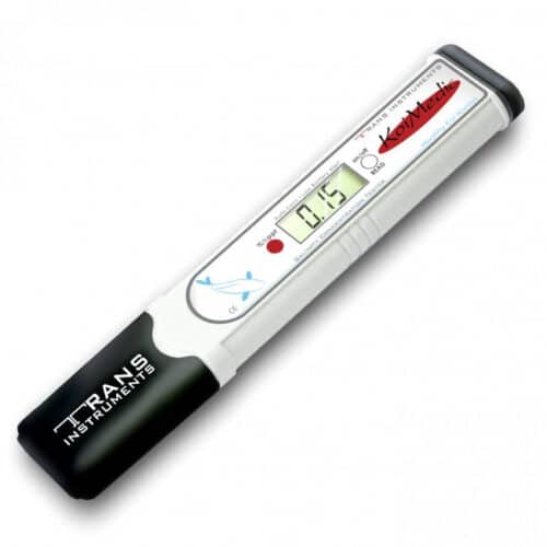 KoiMedic digital pond salinity tester for measuring salt in percent and ppt
