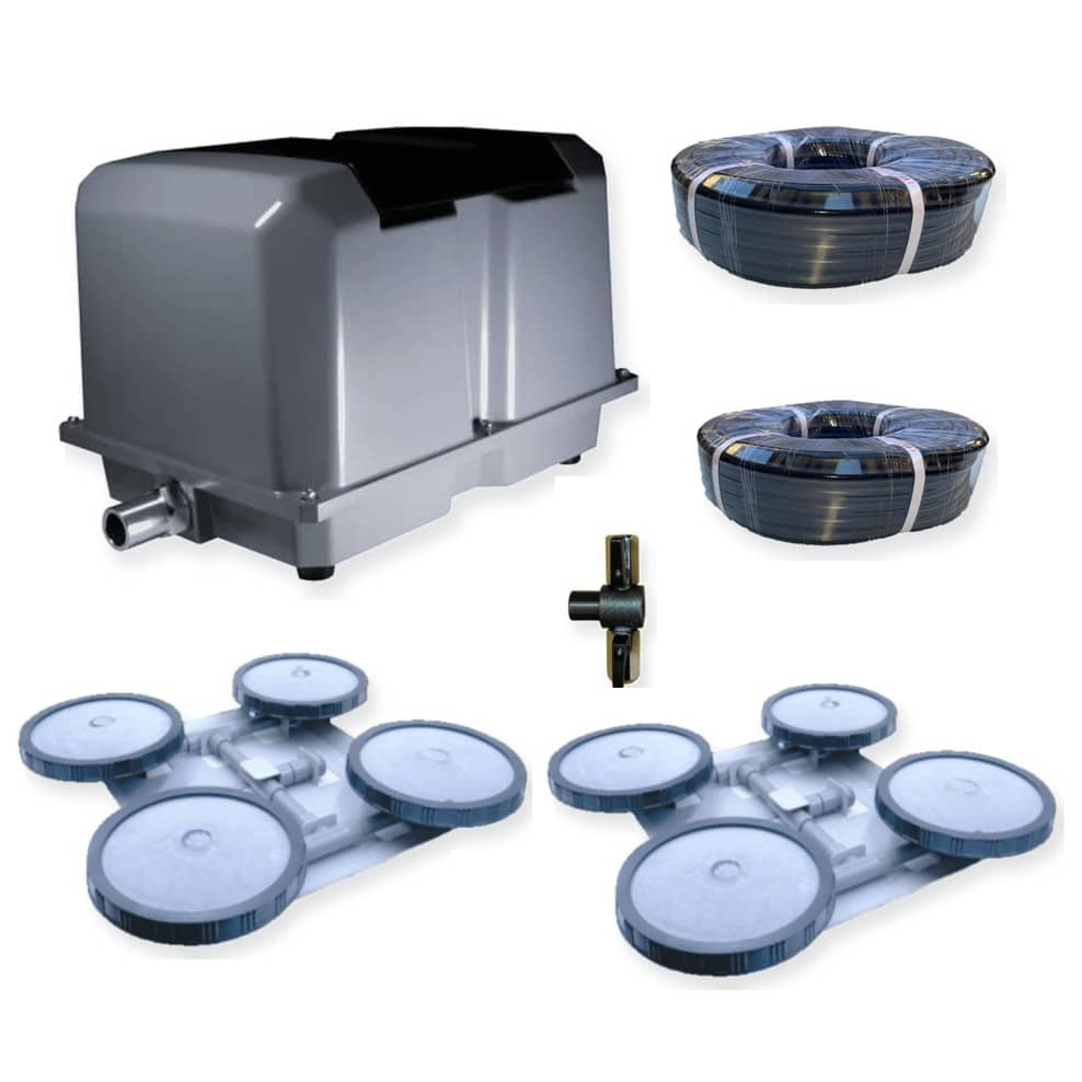 Large pond and lake aeration kits
