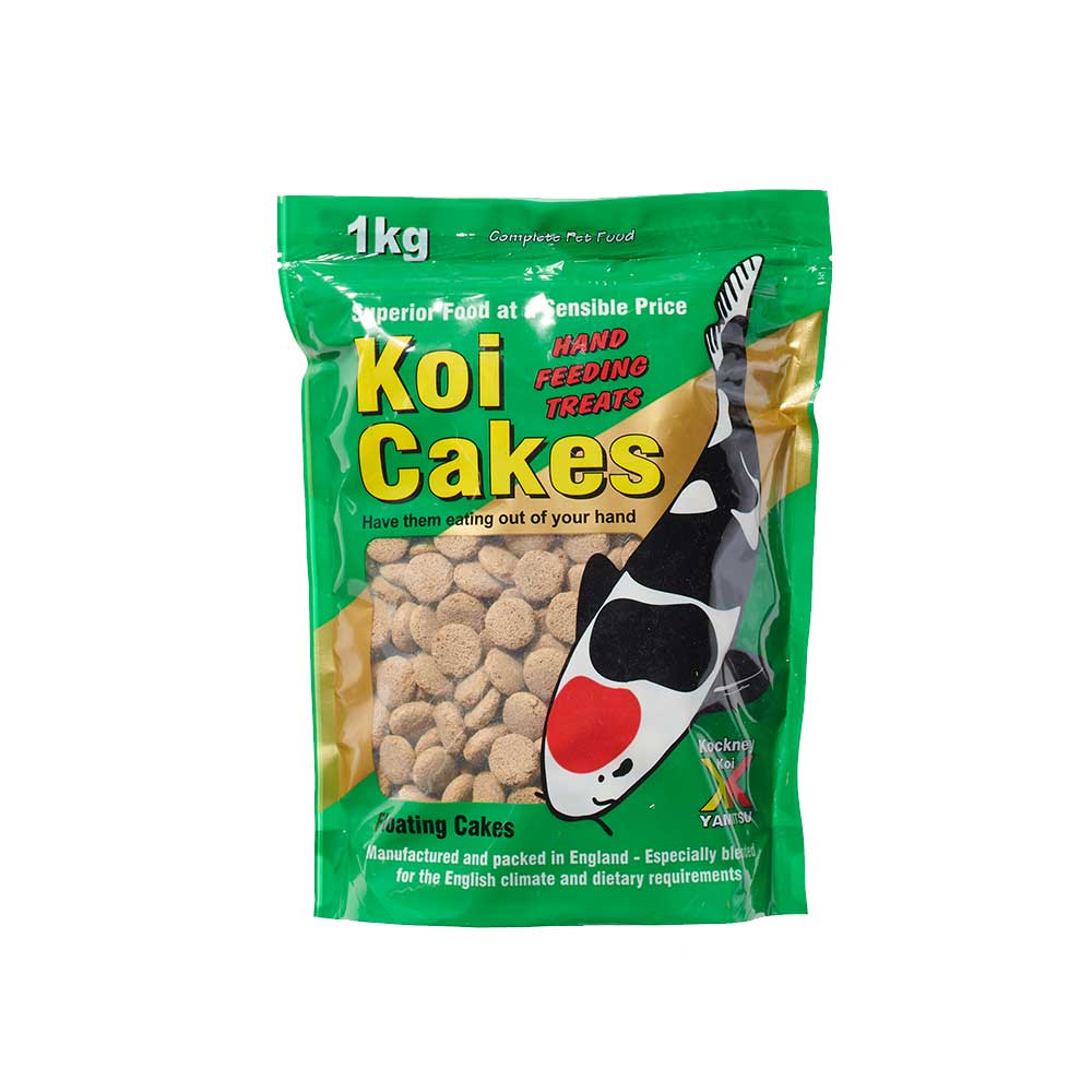 Yamitsu Koi Cakes floating hand-feed treats for koi and pond fish