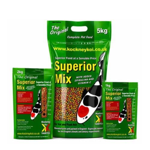 Yamitsu Superior Mix floating koi and pond fish pellets 2mm to 16mm
