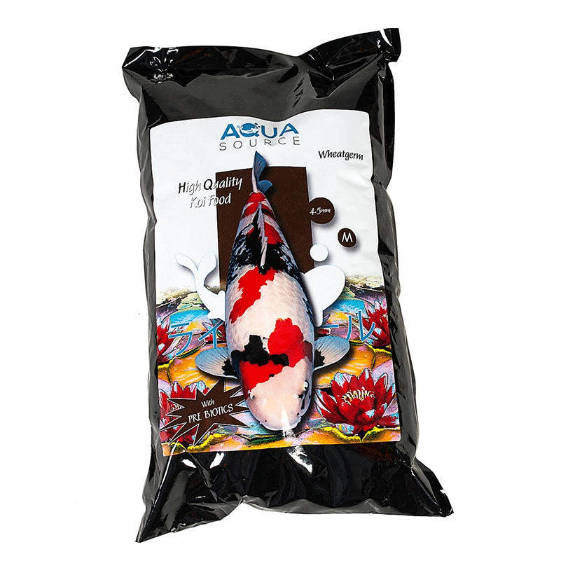 Aqua Source Wheatgerm Koi Food for winter feeding cold water digestion and year-round koi health