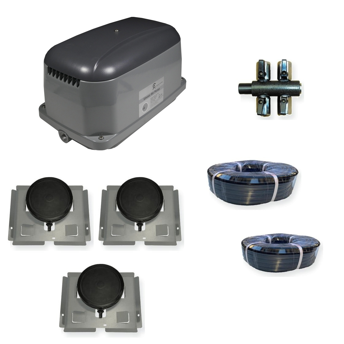 ETD150 pump, three DSW1 stations, four way manifold and two airline coils
