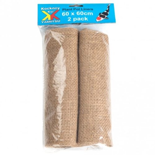 Official Kockney Koi hessian pond plant basket liners 60 x 60cm (2 pack)