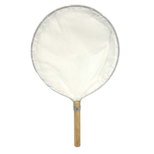 Norfine 38cm white round culling net with wooden handle
