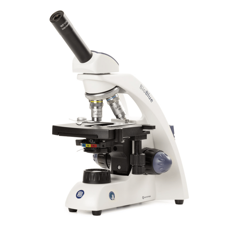 Novex Euromex BioBlue BB.4220 monocular microscope with mechanical X-Y stage
