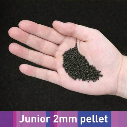 NT Labs Medikoi Junior Sturgeon small 2mm sinking pellets shown in the manufacturer photograph